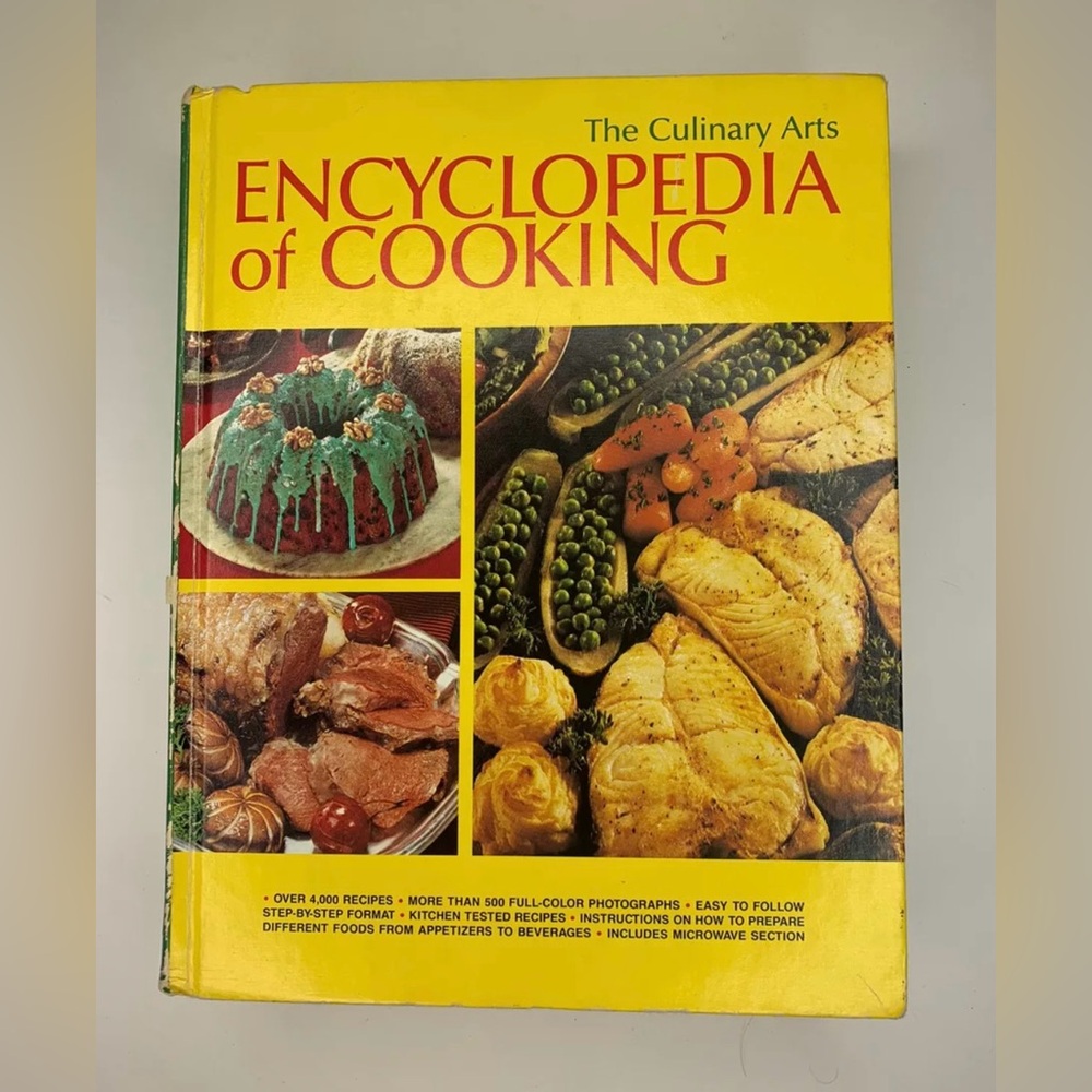 The Culinary Arts Encyclopedia of Cooking 1987 Hardcover Cook Book